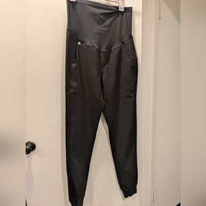 Figs Black Small /Tall Maternity Scrubs